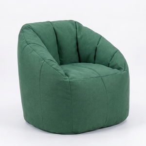 Sillón Puff para Niños o Padres, Asiento Acolchado con Aspecto de Mezclilla, Sofá Interior para Dormitorio o Sala de Juegos - Product Image 4