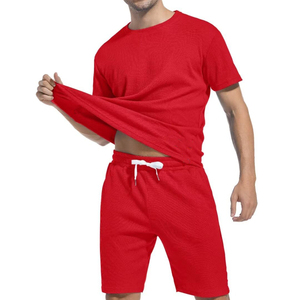 Survêtement d'été personnalisé OEM 2025, vêtements décontractés et confortables, demi-manches, 100% coton respirant, pour hommes - Product Image 4