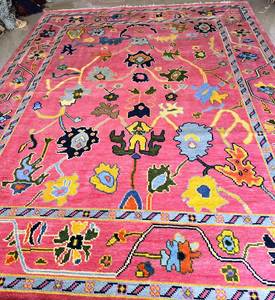 100% alfombras persas tejidas a mano Oushak Rosa 12x15 juegos de área de estar precio de fábrica alta calidad pedido mínimo 1 pieza - Product Image 1