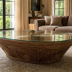 Table à manger d'extérieur en rotin - Design écologique, confortable et durable pour une utilisation dans les fermes et les hôtels - Product Image 4