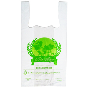 Bolsas de compras biodegradables, compostables, reciclables, personalizadas, impresas, con logotipo del fabricante de Vietnam - Product Image 2