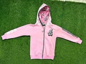 เสื้อฮู้ดซิปผู้ชายแบบสั่งทำพิเศษ ทรงโอเวอร์ไซส์ ผ้าฝ้าย 100% ซิปเต็มตัว ปักลายแบบเฟรนช์ลูป - Product Image 6