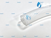 Tuyau en PTFE hélicoïdal corrugué hautement personnalisable de 3/8" et 1/2" compatible avec les pompes doseuses pour l'industrie chimique