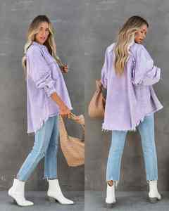 Chaquetas largas de mezclilla para mujer, talla grande, para exteriores, venta directa de fábrica, alta calidad, personalizadas, 2024, gran oferta. - Product Image 2