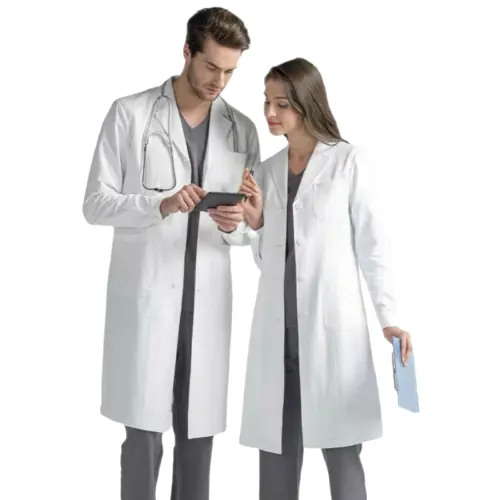 핫 세일 의료 유니폼 의사 실험실 코트 자신의 로고 남성 의사 실험실 코트 야수 품질 낮은 가격 유니섹스