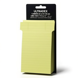 ULTRADEX 60 x 85 mm Cartulina Forrada Amarillo Claro 170 g/m² 100 Unidades/Paquete para Tarjetas y Notas - Product Image 2