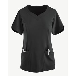 Conjuntos de fregado para salón de spa, uniforme con cuello en V, camiseta de enfermera, logotipo propio personalizado, tamaños, Clínica Médica, venta al por mayor, conjuntos de fregado con descuento a granel - Product Image 4