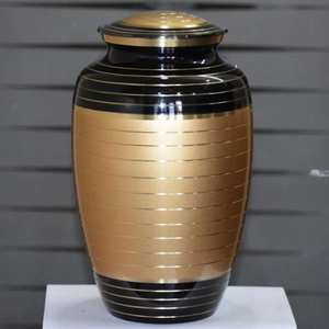 Brass Cremation Urns for Human Ashes Funeral Memorial <b>Supplies</b> Wholesale Export Quality India - Product Image 5