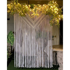 Grande Arche de Mariage en Macramé, Rideau Décoratif Mural Style Bohème pour Toiles de Fond de Mariage - Product Image 1