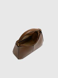 Brown Genuine Leather Vintage Crescent Shoulder <b>Bag</b> Women Small <b>Hobo</b> <b>Crossbody</b> Handbag Single Strap Y2K Mini Tote - Product Image 4