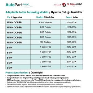 คลิปหนีบกระจังหน้าสำหรับ Opel, BMW, Mini Cooper - 100 ชิ้น - Product Image 5