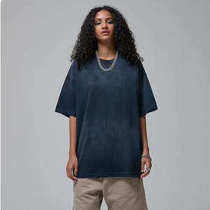 เสื้อยืดผ้าฝ้ายสะพายไหล่ทรงหลวมสำหรับผู้ชายเสื้อยืดพิมพ์ลายกรดสไตล์บอยซี่วินเทจ - Product Image 3