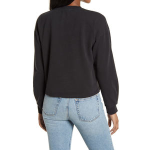 Nouveau design automne hiver plaine femme sweats lâche mode pull surdimensionné femmes col rond sweat - Product Image 2