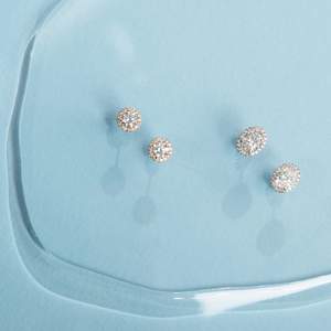 ต่างหูเม็ดเดี่ยวทรงไข่สีทอง1ct 14K เครื่องประดับเพชรที่ปลูกในห้องปฏิบัติการสุดหรูในชีวิตประจำวัน - Product Image 5