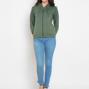 Novedad 2026: Sudadera con capucha de invierno personalizada, estilo urbano, oversize, de alta calidad, con cremallera frontal para mujer - Product Image 5