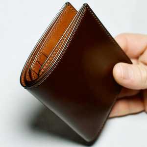 Cartera Bifold Corta, Delgada, Plegable, de Cuero Genuino de Alta Gama, con Bloqueo RFID, para Hombre, OEM BFW-0124, Personalizable - Product Image 1