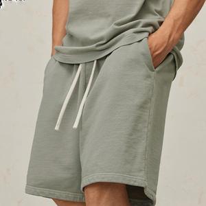 Vente en gros personnalisée 100% coton French Terry Heavyweight Summer Casual Shorts Logo personnalisé Gym Wear Cosy Sweats Shorts pour hommes - Product Image 4