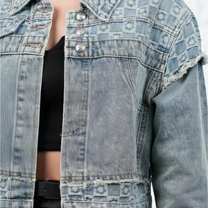 Nouvelle veste matelassée en denim pour femmes, de qualité supérieure, en toile imprimée, entièrement personnalisée, respirante, dernier design, prix raisonnable - Product Image 3