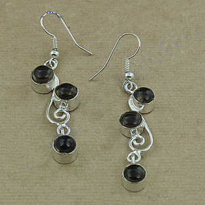 ต่างหูห้อยประดับพลอยออนิกซ์สีดำ ชุบทอง 14K เงินแท้ 925 สำหรับผู้หญิง ของขวัญงานแต่งงาน พร้อมสัญลักษณ์ทางศาสนาคริสต์ - Product Image 3