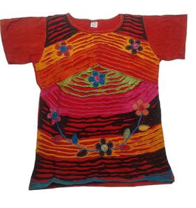 Tops imprimés de fleurs écologiques pour dames Design fantaisie Tops décontractés tricotés lisses ressemblant à des t-shirts directement d'Inde - Product Image 1