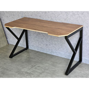 GD68071 K-Shaped <b>Iron</b> Legs Gaming Desk 140x70cm Plywood Wood Assembly Required for Home Office or Gaming Room - Product Image 5