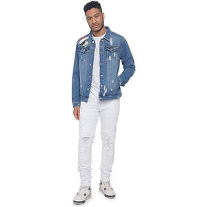 Chaqueta vaquera de invierno con estilo para hombre de High Street, cálida, transpirable de alta calidad con logotipo/tamaño personalizado, nuevo diseño de moda OEM - Product Image 5