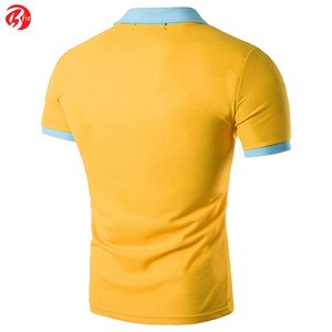 Polos de manga corta transpirables de talla grande con cuello vuelto para hombre, polos de tela de algodón de buena calidad - Product Image 2