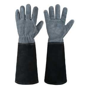 ถุงมือหนังวัวสำหรับทำสวนสำหรับผู้ชายผู้หญิงระบายอากาศได้ดีถุงมือกันหนามหนามตัดดอกกุหลาบ - Product Image 1
