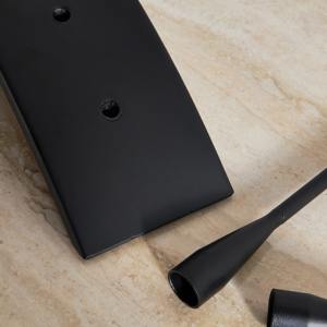 <b>Black</b> Metal Candle <b>Holder</b> Modern Decorative Table Accent Stylish Centerpiece for Living Room Bedroom and Dining - Product Image 3