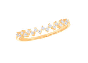 แถบเพชรชิ้นเอก0.50 CT รอบห้องปฏิบัติการเติบโตเพชรผู้ชายวงทอง14K ขายส่ง OEM - Product Image 3