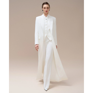 Manteau Long de haute qualité femmes MANTEAU DE LONGUEUR EN BERYL Manteau à revers long Matériau de bonne qualité Emballage personnalisé Vêtements pour femmes Élégant - Product Image 2