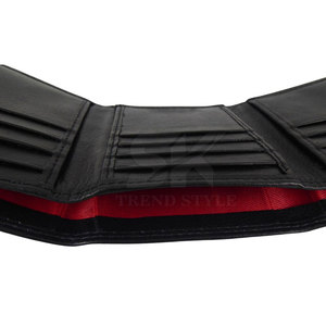 Portefeuille homme en cuir, nouvelle conception personnalisée 2026, cuir de qualité supérieure, portefeuille homme à trois volets, couleur unie - Product Image 2