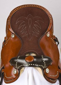 Calidad Premium Racing Western English Horse Saddle Diseñador hecho a mano Cómodo cuero genuino Fabricación al por mayor - Product Image 4
