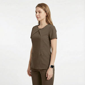 Breathable Soft Fabric Medical Scrubs Women Nursing Uniform <b>Set</b> Hospital <b>Doctor</b> Dental Clinic Suits Elastic Waistband Scrub <b>Sets</b> - Product Image 2