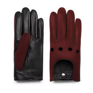 Guantes cálidos de cuero genuino para hombres que conducen/Guantes de vestir con logotipo personalizado de calidad superior a la venta - Product Image 1