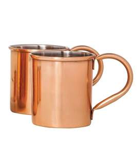 Smooth Texture Good Manufacturing <b>Metal</b> Pure Copper Moscow Mule <b>Mug</b> High on Demand Copper Handle Classic Design - Product Image 2