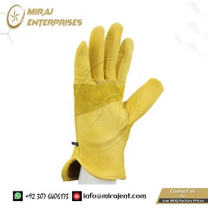 ถุงมือเชื่อม 1 คู่ แบบนุ่มพิเศษ ขนาด 21 ซม.(12) ได้รับการรับรองมาตรฐาน CE ถุงมือหนังเชื่อมคุณภาพสูงจากปากีสถาน - Product Image 4