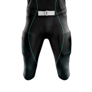 Uniforme de football américain pour hommes respirant à séchage rapide avec manches courtes de couleur unie dans différents styles - Product Image 6