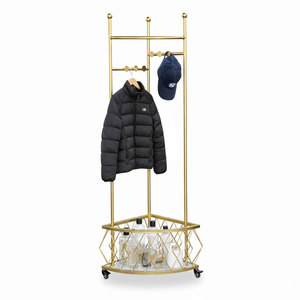 Organisateur de vêtements mural en fer forgé pour salon KPT68033 - Product Image 1