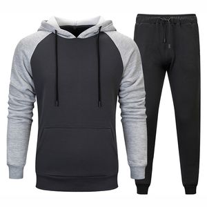 Conjunto Deportivo Informal de Dos Piezas para Hombre, de Alta Calidad, con Logotipo Personalizado, Estampado Sólido, Transpirable, de Spandex/Algodón - Product Image 1