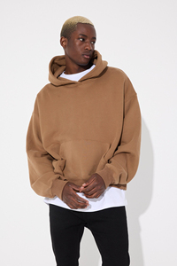 Sudadera con capucha de algodón pesado de calidad para hombre, jersey con estampado personalizado, Térmica de gran tamaño con patrón sólido térmico OEM, 2025 - Product Image 6