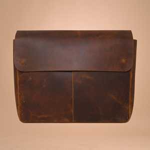 Classic Genuine Leather Lightweight Portable <b>Laptop</b> Sleeve for Daily Work and Travel Protection GLS-0333 - Product Image 4