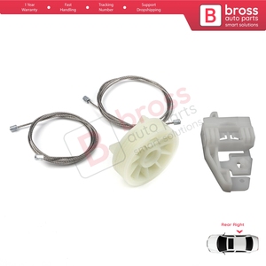 Juego de reparación de regulador de ventanilla eléctrica BWR500, puerta trasera derecha para Scenic Grand Scenic MK2 JM0/1 2003-2009 4/5 puerta 8200118857 - Product Image 5