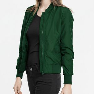 Chaqueta Bomber para Mujer al por Mayor, Personalizable, Transpirable, Elegante, Tallas Grandes, Chaqueta de Invierno con Cierre, Chaquetas Bomber Verdes - Product Image 3