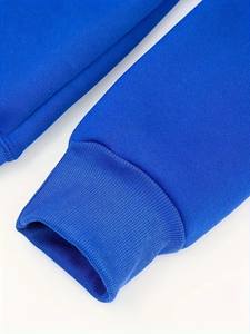 Hip Hop hommes 100% coton à capuche diverses couleurs Streetwear surdimensionné 1/4 bouton lourd hiver 1/4 bouton à capuche boutonné - Product Image 5