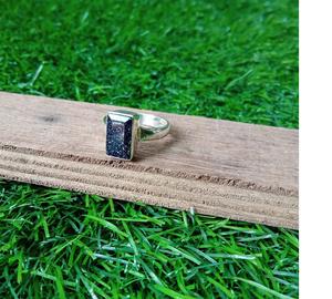 Natural <b>Blue</b> Sunstone Ring Handmade 925 Sterling Silver Boho Gemstone <b>Jewelry</b> Elegant Gift Ring for Women - Product Image 2