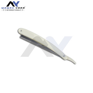 Straight <b>Edge</b> Razor Barber <b>Tool</b> Japanese Stainless Steel Pearl Finish Classic Shaving Razor For Salon And Home Grooming - Product Image 6