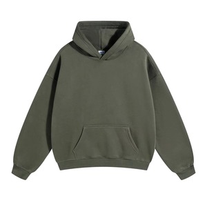 Sudadera Unisex Extra Grande de Felpa Francesa 100% Algodón con Capucha, Logotipo Bordado Estampado, Lavado Ácido, Desgastado, Roto, Estilo Urbano - Product Image 3