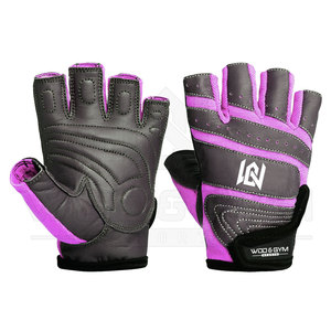 Gants de fitness en cuir pour l'haltérophilie Powerlifting Gym Training Workout Palm Grip Protection des mains Gants de sécurité sportive Vente - Product Image 1