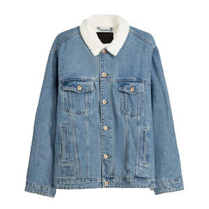 Veste en jean 100 % coton de haute qualité 2026 pour homme, coupe ajustée boutonnée, style streetwear, couleur bleu ciel - Product Image 5